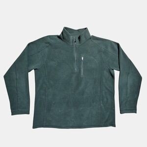 LL Bean  Quarter‎ Zip Trail Fleece Pullover Sweater Mock Neck L Outdoor Utility